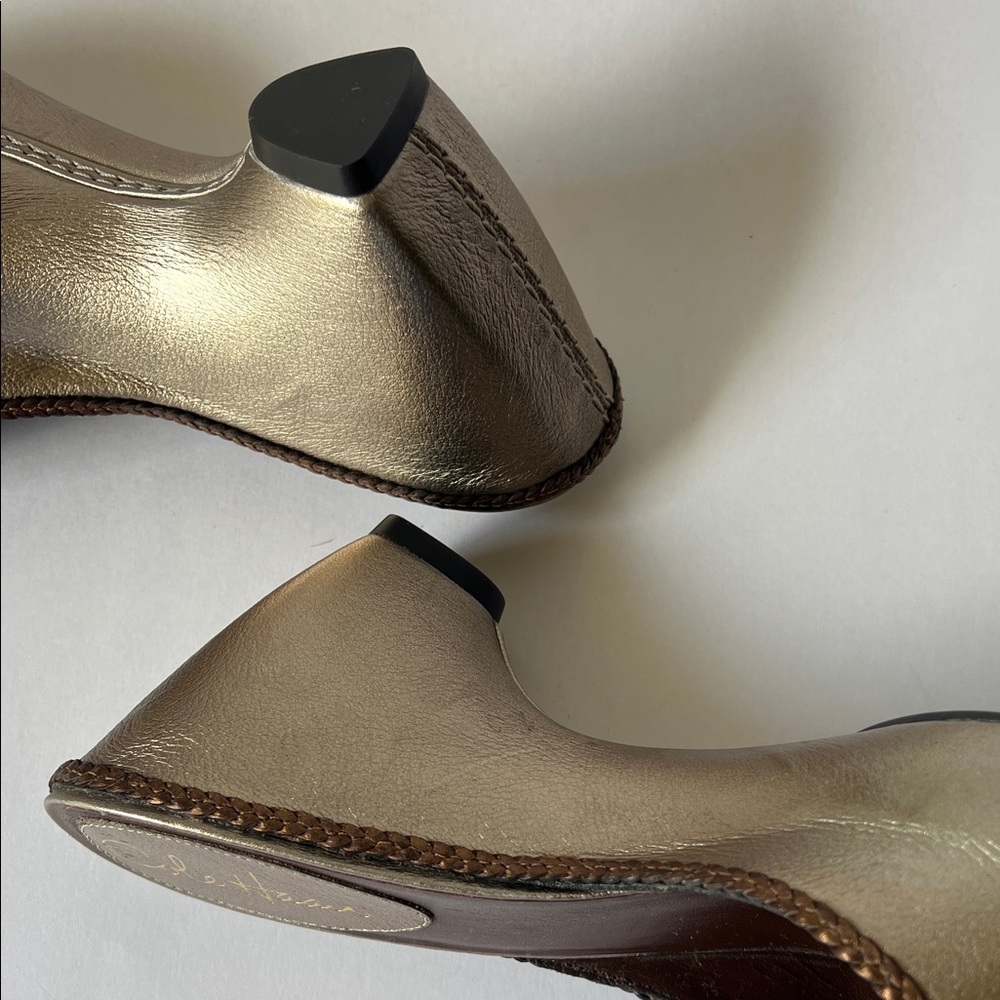 Cole Haan vintage Silver, Metalic Open-Toe Clog Mule new 9.5 - Picture 8 of 16